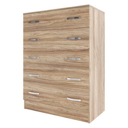 Cassettiera salvaspazio a 5 cassetti - Rovere Barly by CeramicStore | Lo specialista del tuo bagno