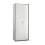 Mobile arredamento moderno a 2 ante e 4 ripiani finitura struttura Cemento / finitura frontale Ossido Bianco by Sarmog by CeramicStore | Lo specialista del tuo bagno