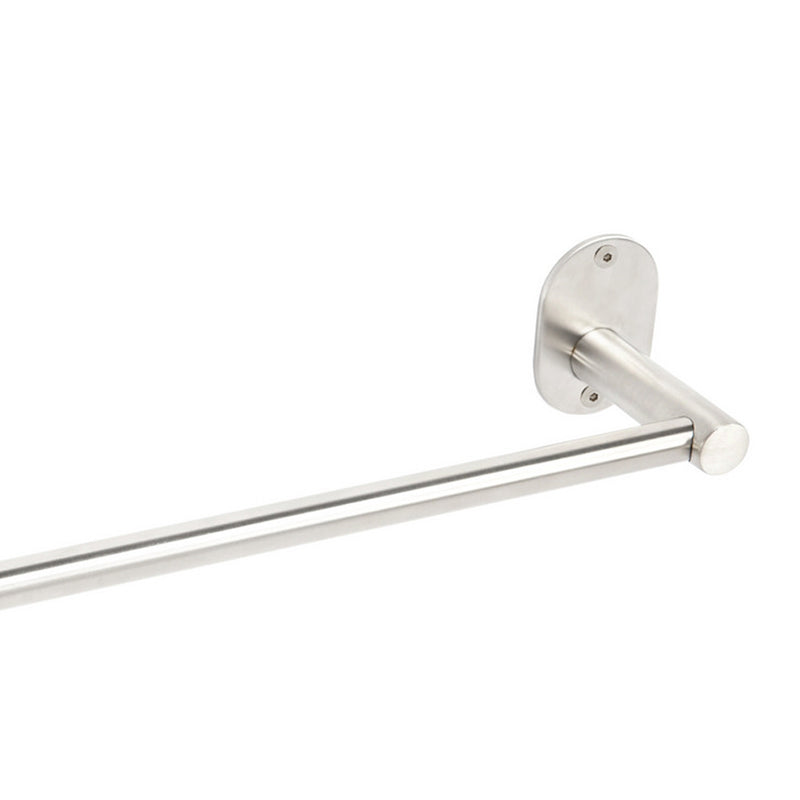 Porta asciugamani in acciaio inox spazzolato, fissaggio con viti incluse o colla linea Blizz Metaform cm 30 by CeramicStore | Lo specialista del tuo bagno