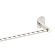 Porta asciugamani in acciaio inox spazzolato, fissaggio con viti incluse o colla linea Blizz Metaform cm 50 by CeramicStore | Lo specialista del tuo bagno