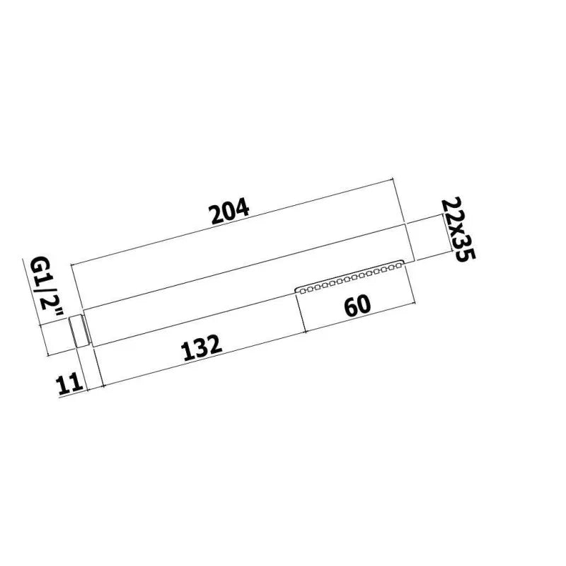 Doccia Berry monogetto in metallo Paffoni per art. 023-168D - Cromo by CeramicStore | Lo specialista del tuo bagno