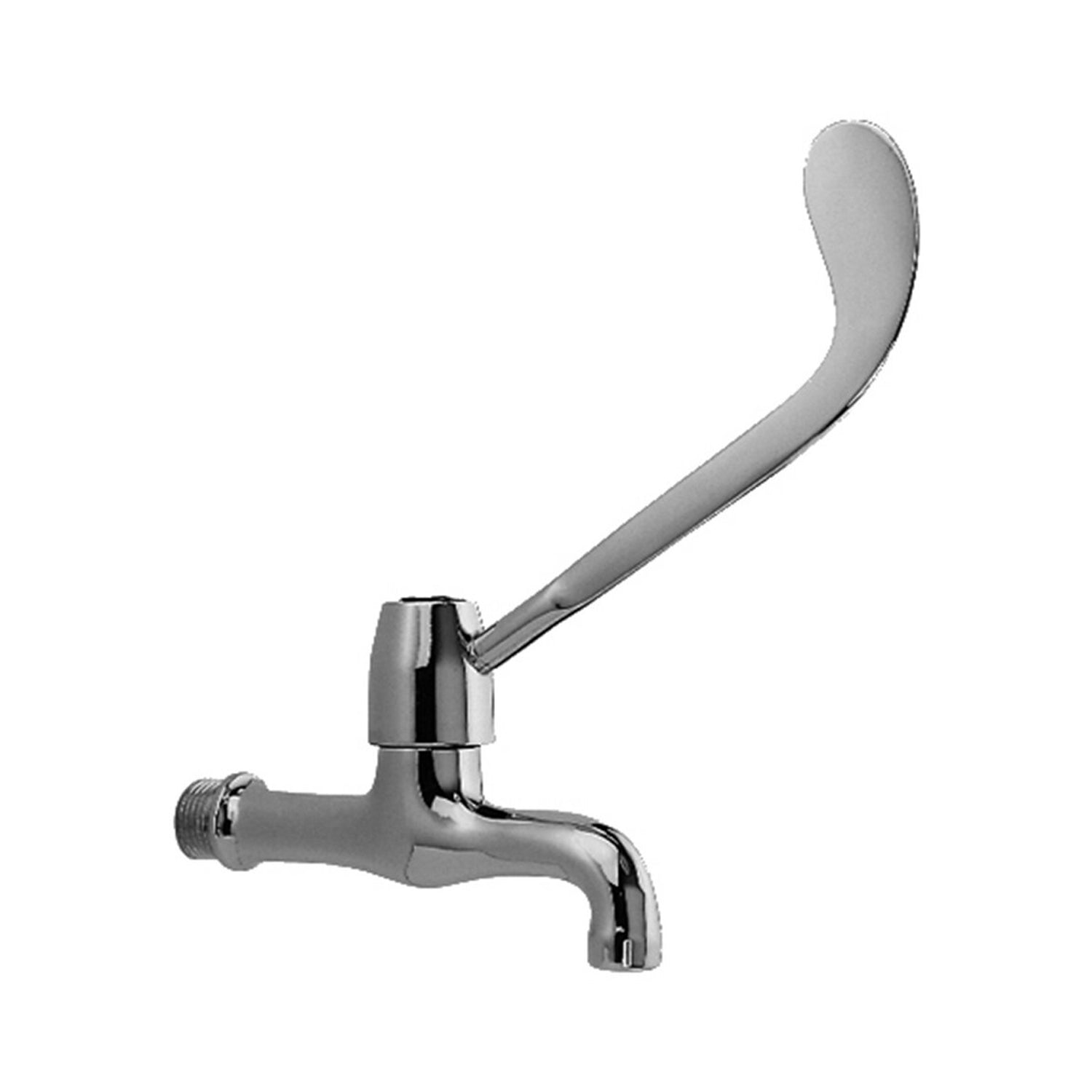 Rubinetto a muro prolungatissimo con leva clinica di Paffoni - Cromo by CeramicStore | Lo specialista del tuo bagno