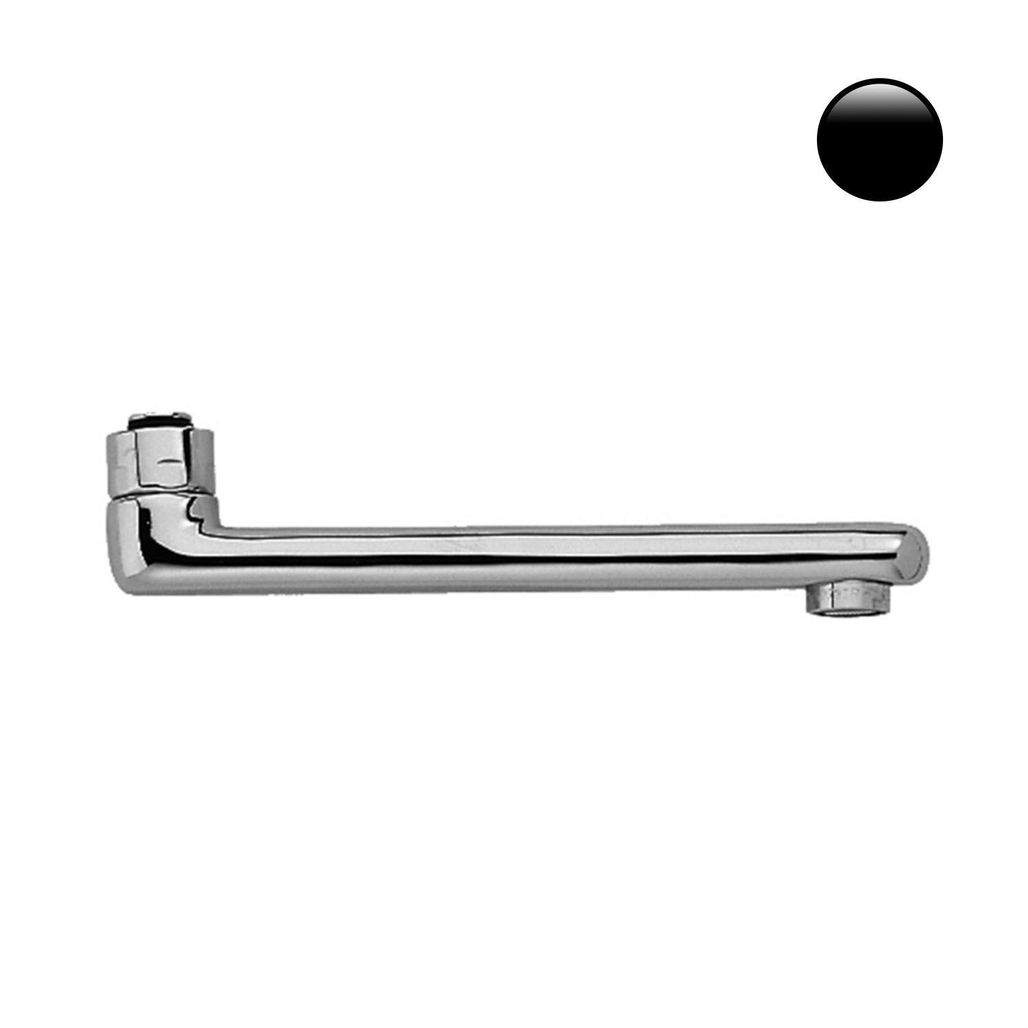 Canna tubo diritta con aeratore interasse 200 mm per art. 161 - Paffoni Nero Opaco by CeramicStore | Lo specialista del tuo bagno
