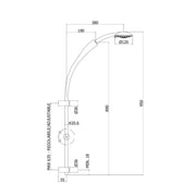 Saliscendi Twin Paffoni con doccia Prestige a 4 getti by CeramicStore | Lo specialista del tuo bagno