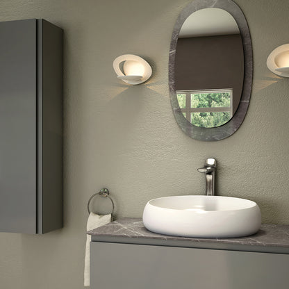 Lavabo da appoggio modello Cloud Rak Ceramics cm 58x40 ceramica bianca lucida