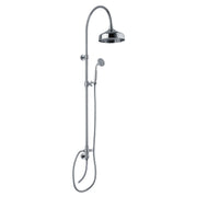 Colonna doccia tonda 2,2cm in ottone con soffione, deviatore e attacco flessibile by CeramicStore | Lo specialista del tuo bagno