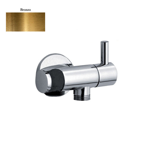 Rubinetto per idroscopino in ottone con supporto doccia acqua fredda bronzo by CeramicStore | Lo specialista del tuo bagno