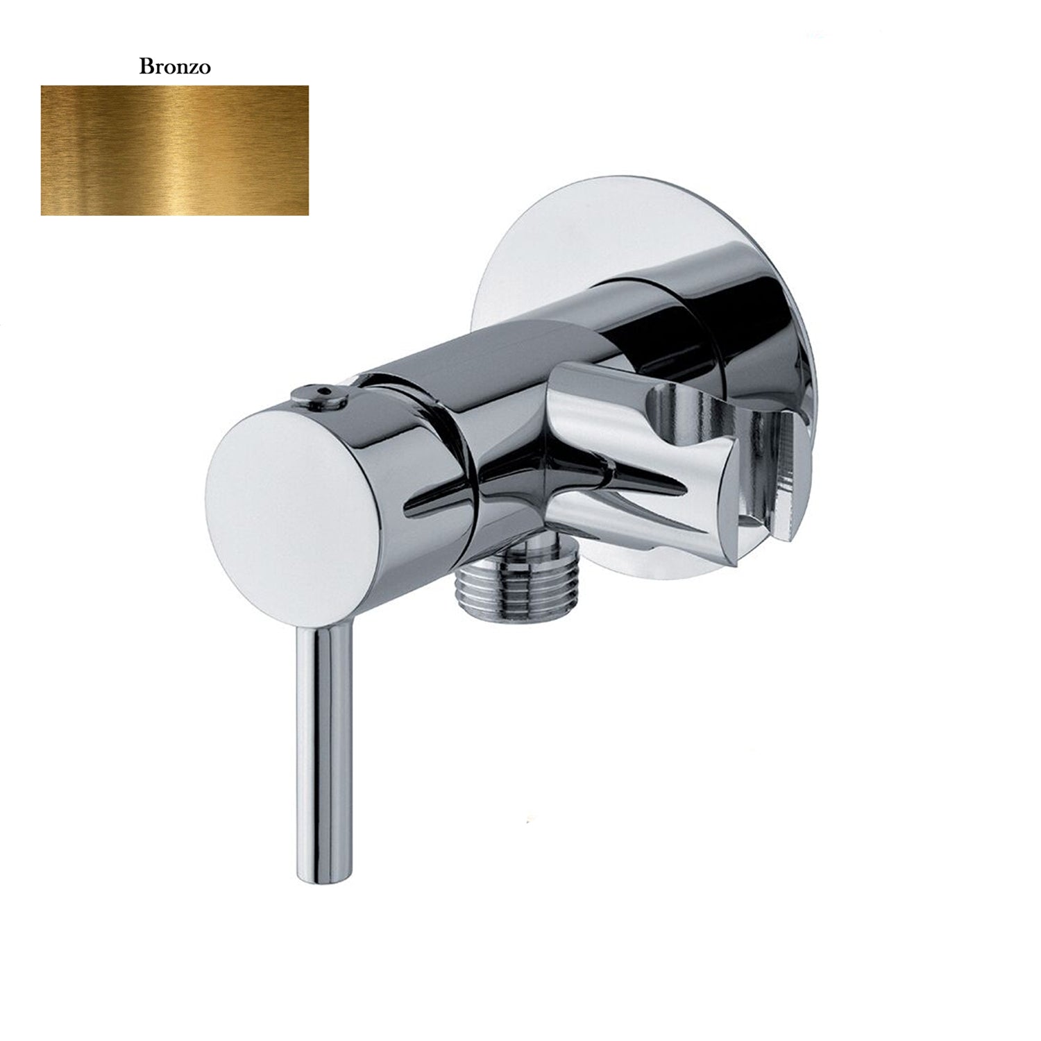 Miscelatore per idroscopino in ottone con supporto doccia attacco 1/2M bronzo by CeramicStore | Lo specialista del tuo bagno