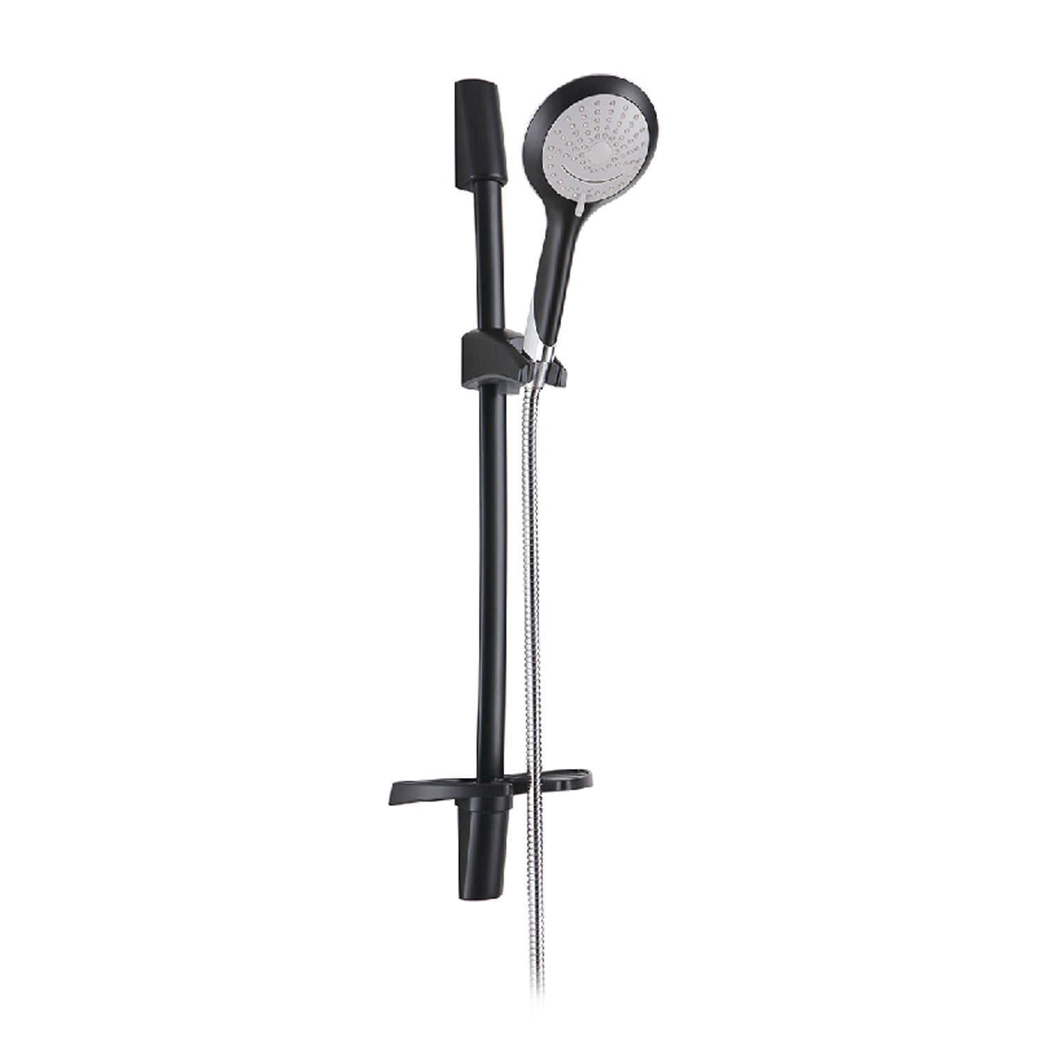 Saliscendi doccia modello 15107 completo di doccia e portasapone - Nero by CeramicStore | Lo specialista del tuo bagno