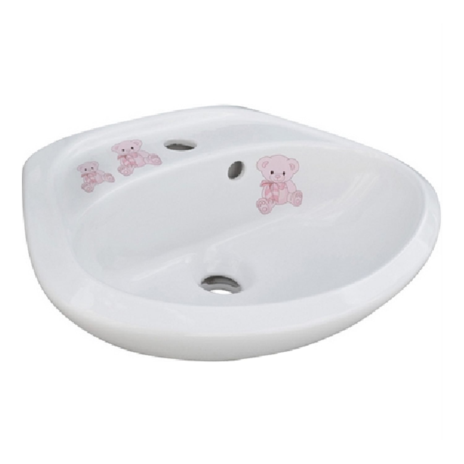 Lavabo Infanzia Orsetta della Linea Baby 45x35,5 cm - Bianco by CeramicStore | Lo specialista del tuo bagno