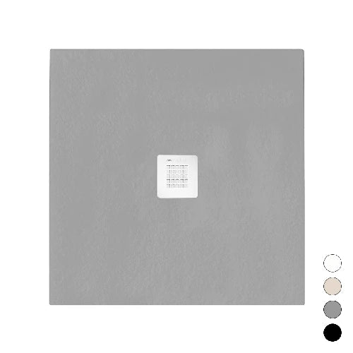 Piatto doccia linea emotion mod. serenity quadrato grafite 7016 cm 80 x 80