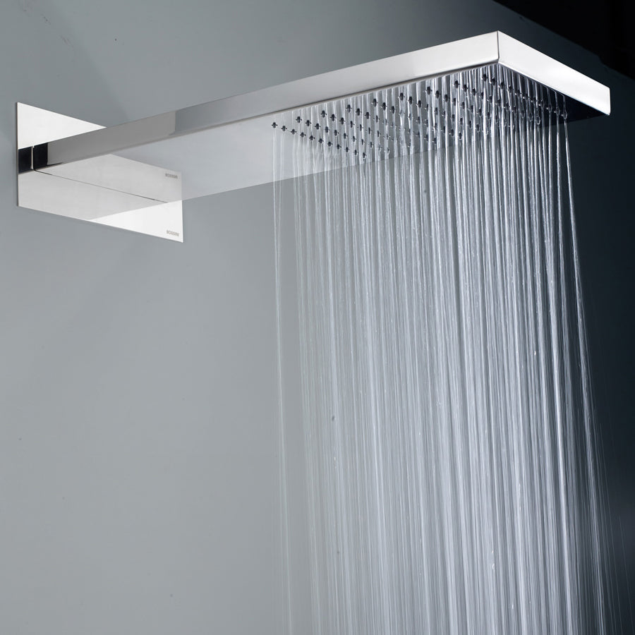 Soffione doccia in acciaio Bossini Manhattan con kit duplex Flat One by CeramicStore | Lo specialista del tuo bagno