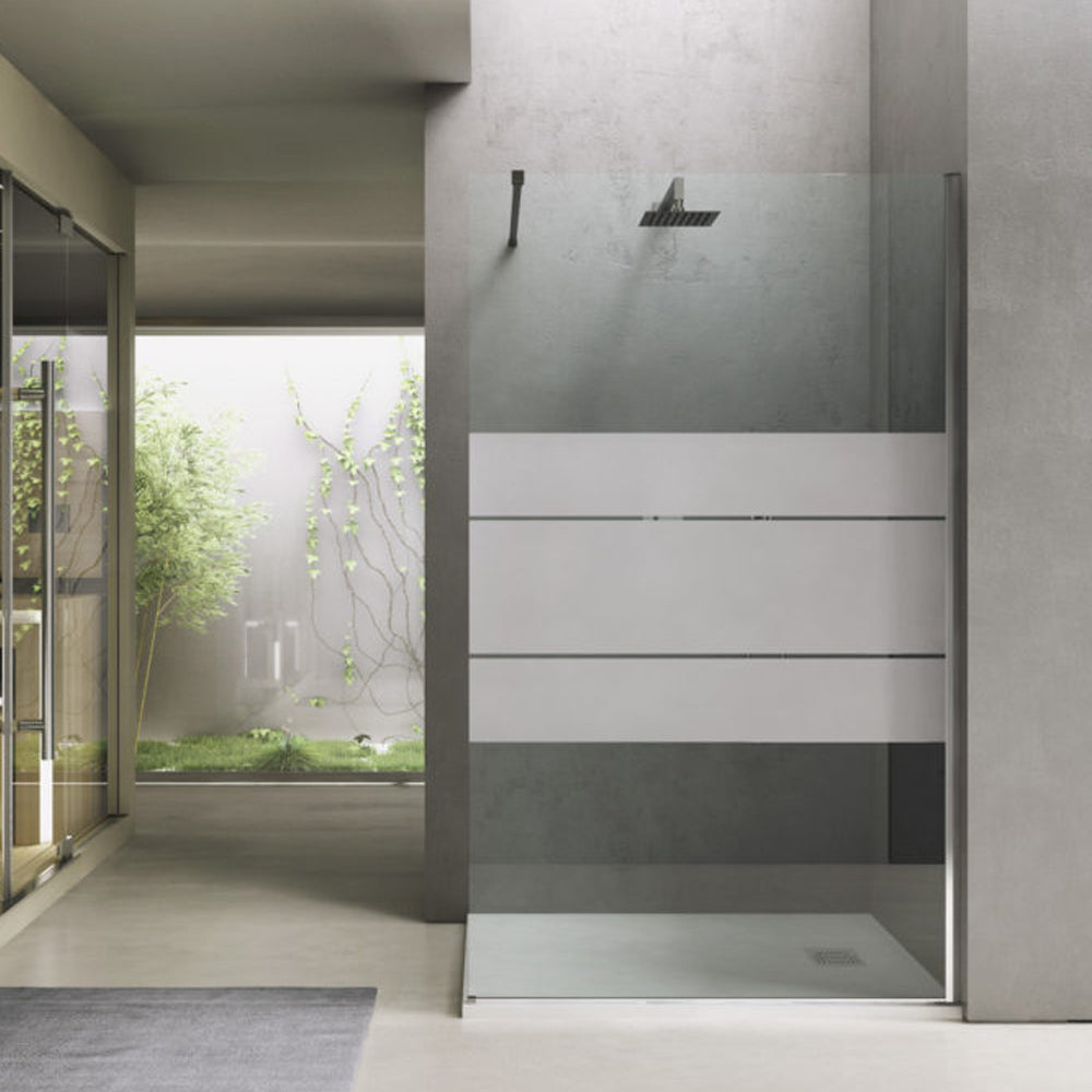 Parete doccia Walk In cm 120 in cristallo temperato trasparente 8mm collezione Beauty Silk by CeramicStore | Lo specialista del tuo bagno