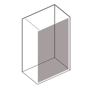 Parete doccia Walk In cm 120 in cristallo temperato trasparente 8mm collezione Beauty Carbon con profili neri by CeramicStore | Lo specialista del tuo bagno