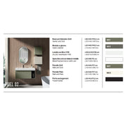 Composizione bagno sospesa con lavabo, specchio e pensili 100+40x200hx46 cm PIX2 by CeramicStore | Lo specialista del tuo bagno