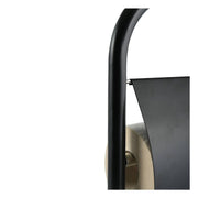 Piantana da bagno con porta carta igienica e scopino wc modello Abby colore nero opaco