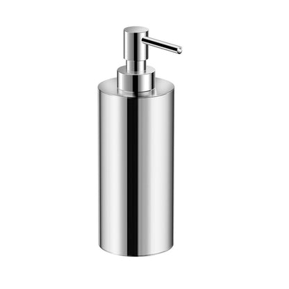 Dispenser sapone da appoggio in ottone cromato della collezione 'Architect' by Cosmic