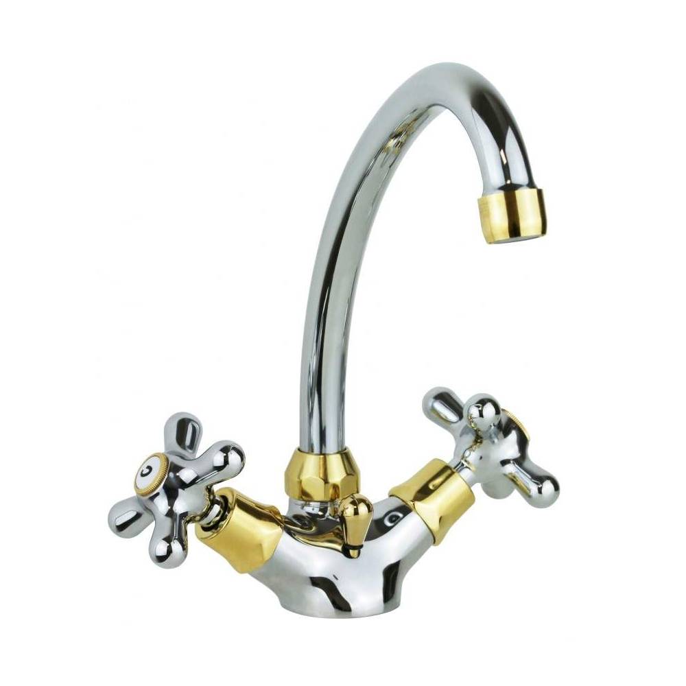 Rubinetto monoforo lavabo girevole serie Iris modello IRV077CO cromato oro Paffoni by CeramicStore | Lo specialista del tuo bagno