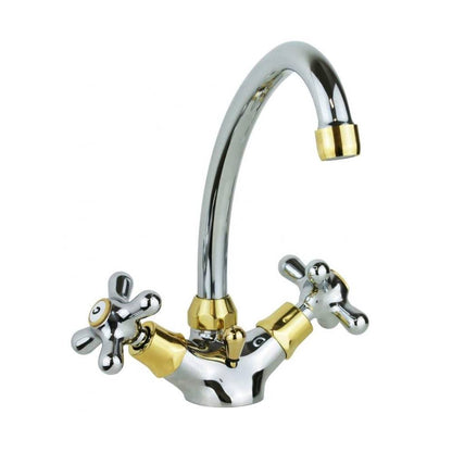 Rubinetto monoforo lavabo girevole serie Iris modello IRV077CO cromato oro Paffoni by CeramicStore | Lo specialista del tuo bagno