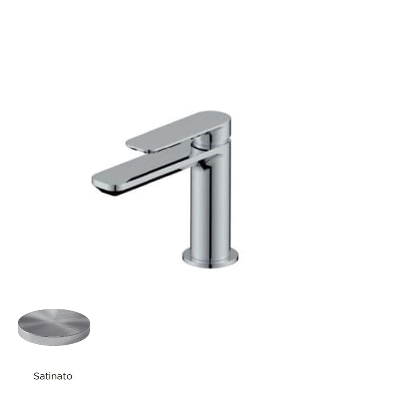 Miscelatore monocomando lavabo RubiFlux serie Azzurro - Cromo spazzolato