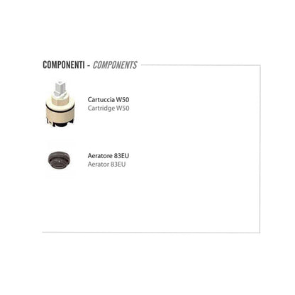 Set di miscelatori Lavabo e Bidet senza scarico finitura cromata collezione Energy di Remer Rubinetterie by CeramicStore | Lo specialista del tuo bagno