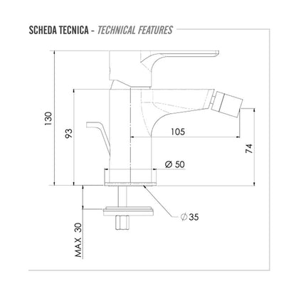 Set di miscelatori Lavabo e Bidet senza scarico finitura cromata collezione Energy di Remer Rubinetterie by CeramicStore | Lo specialista del tuo bagno