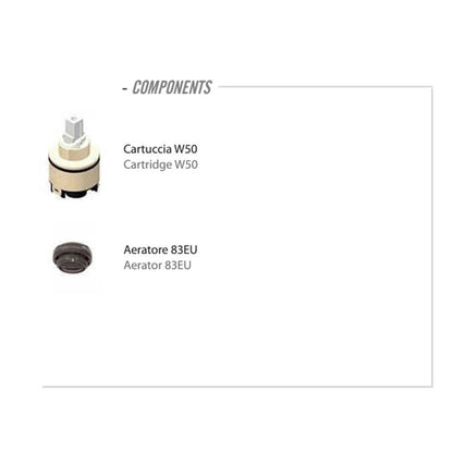 Set di miscelatori Lavabo e Bidet senza scarico finitura cromata collezione Energy di Remer Rubinetterie by CeramicStore | Lo specialista del tuo bagno