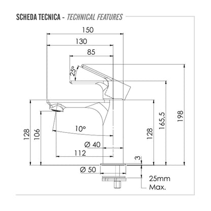 Set di miscelatori Lavabo e Bidet senza scarico finitura cromata collezione Energy di Remer Rubinetterie by CeramicStore | Lo specialista del tuo bagno