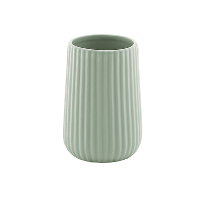 Portaspazzolini da appoggio in ceramica Gedy modello Marika - Verde Salvia