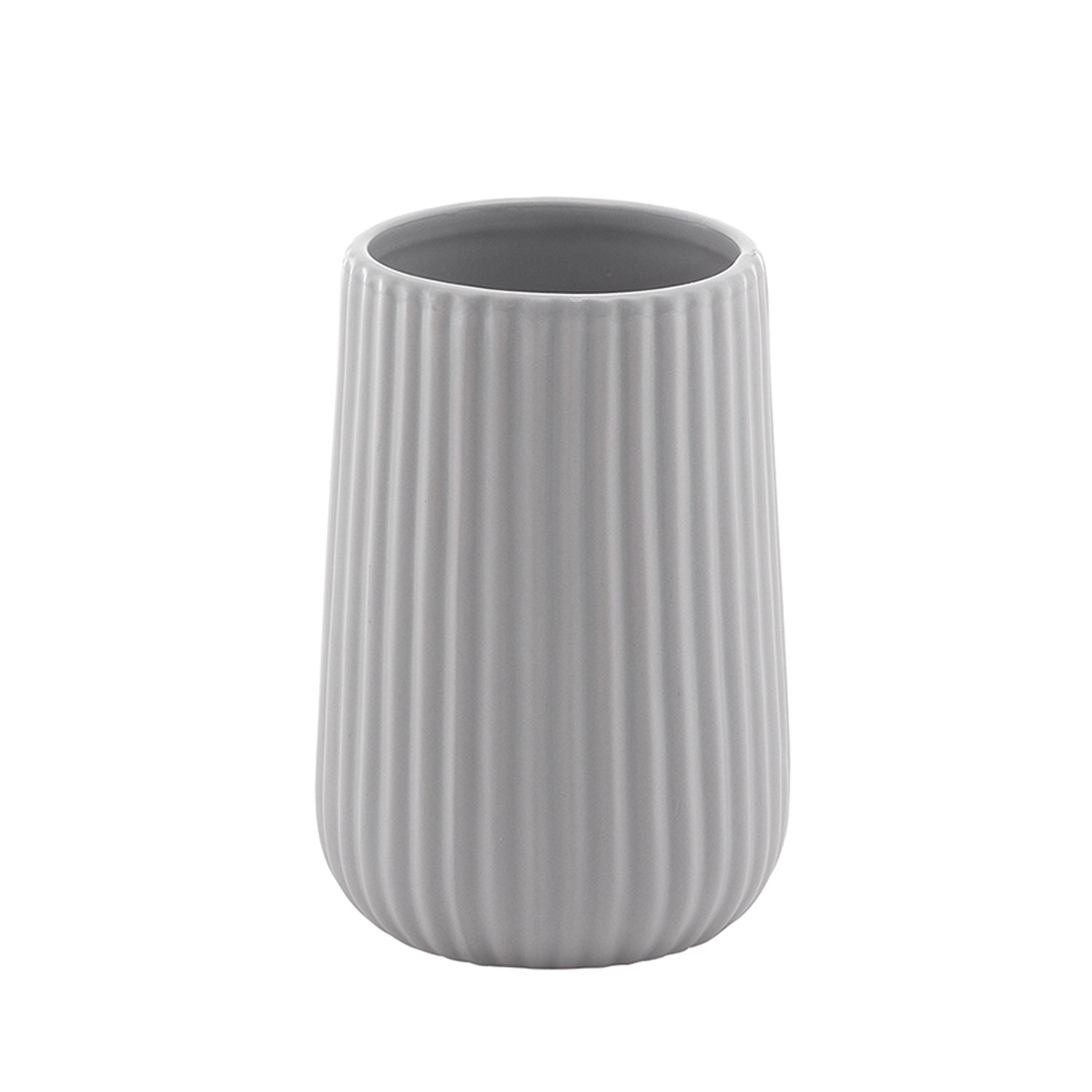 Portaspazzolini da appoggio in ceramica Gedy modello Marika - Grigio