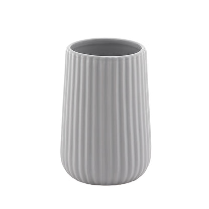 Portaspazzolini da appoggio in ceramica Gedy modello Marika - Grigio