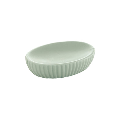 Portasapone da appoggio in ceramica di Gedy modello Marika - Verde Salvia