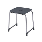 Sgabello Prima Classe di Gedy in Alluminio e ABS - Antracite/Cromato