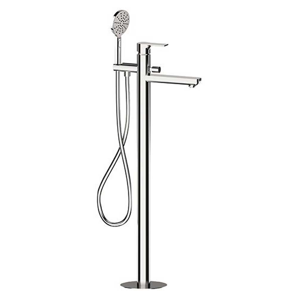 Miscelatore bordo vasca da pavimento con set doccia cromato collezione Energy di Remer Rubinetterie by CeramicStore | Lo specialista del tuo bagno
