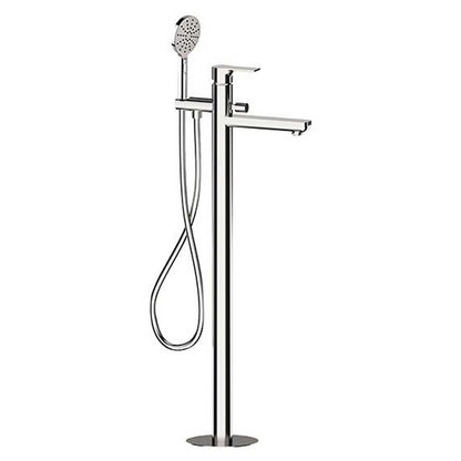 Miscelatore bordo vasca da pavimento con set doccia cromato collezione Energy di Remer Rubinetterie by CeramicStore | Lo specialista del tuo bagno