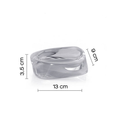 Portasapone da appoggio Gedy serie Twist - Argento
