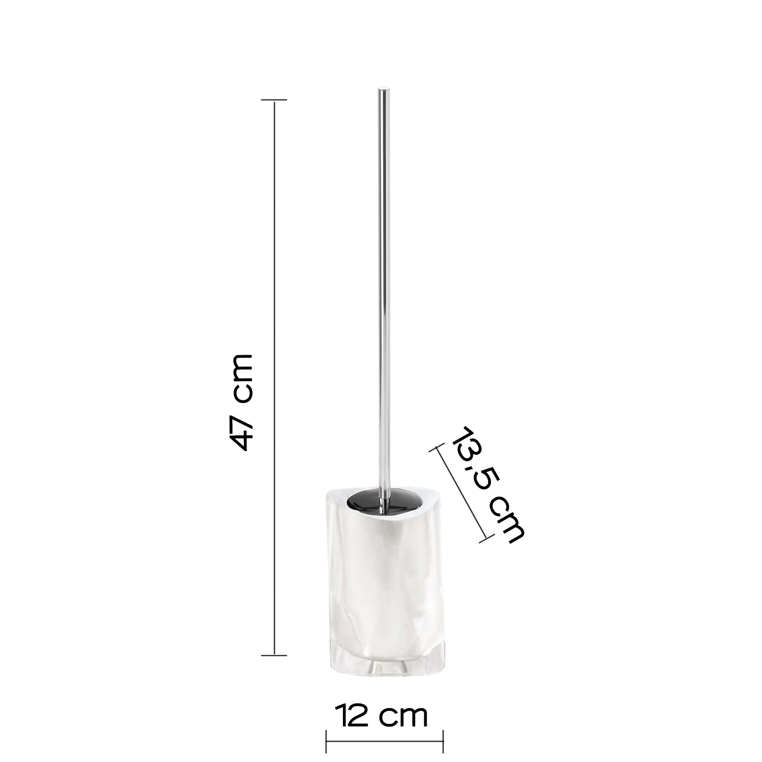 Scopino da appoggio con ciuffo in setole Gedy serie Twist - Bianco by CeramicStore | Lo specialista del tuo bagno
