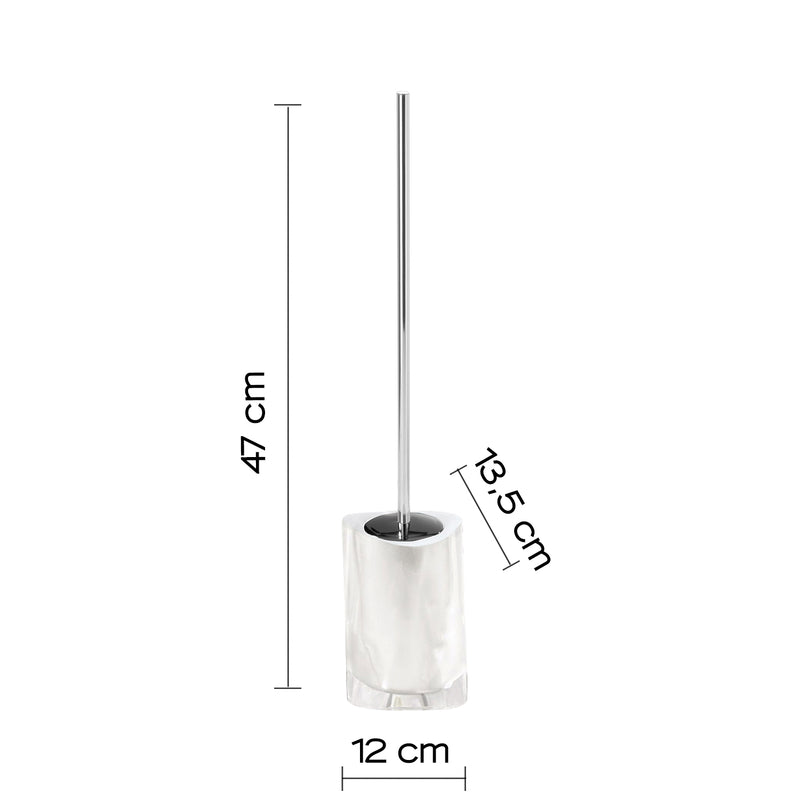 Scopino da appoggio con ciuffo in setole Gedy serie Twist - Bianco by CeramicStore | Lo specialista del tuo bagno