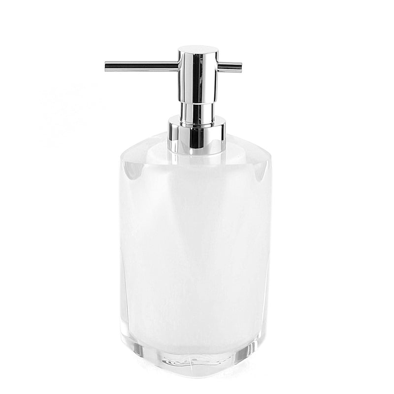Dosasapone con erogatore in metallo Gedy serie Twist - Bianco