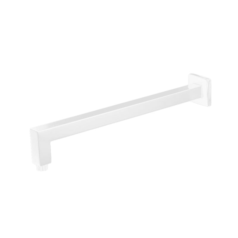 Braccio doccia in ottone quadro cm 40 bianco opaco by CeramicStore | Lo specialista del tuo bagno