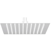 Soffione doccia ultrasottile quadrato cm 30x30 con braccio 40 cm Bianco Opaco by CeramicStore | Lo specialista del tuo bagno