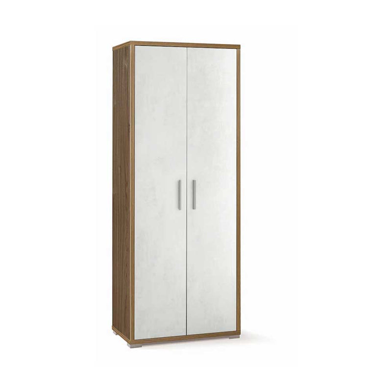 Mobile arredamento moderno a 2 ante e 4 ripiani finitura struttura Noce Stelvio / finitura frontale Ossido Bianco by Sarmog by CeramicStore | Lo specialista del tuo bagno