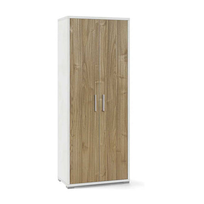 Mobile arredamento moderno a 2 ante e 4 ripiani finitura struttura Ossido Bianco / finitura frontale Noce Stelvio by Sarmog by CeramicStore | Lo specialista del tuo bagno
