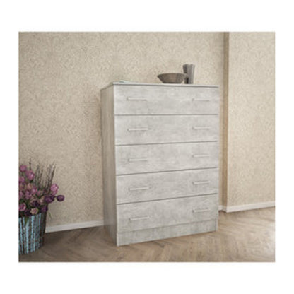 Cassettiera 5 cassetti in truciolato - Colore cemento by CeramicStore | Lo specialista del tuo bagno