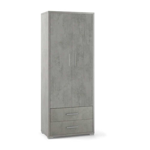Mobile arredamento moderno a 2 ante e 2 cassetti con 4 ripiani finitura struttura Cemento / finitura frontale Cemento by Sarmog by CeramicStore | Lo specialista del tuo bagno