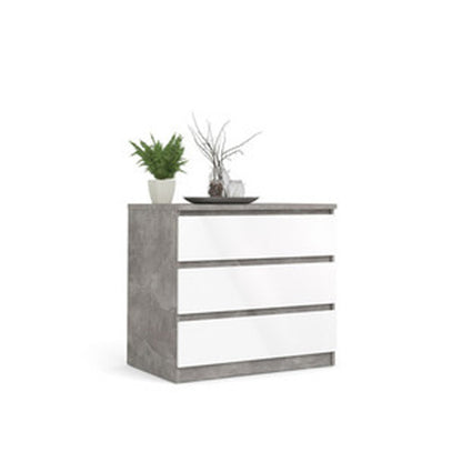 Cassettiera modello Naia con 3 cassetti - Bianco/Cemento by CeramicStore | Lo specialista del tuo bagno