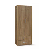Mobile arredamento moderno a 2 ante e 2 cassetti con 4 ripiani finitura struttura Noce Stelvio / finitura frontale Noce Stelvio by Sarmog by CeramicStore | Lo specialista del tuo bagno