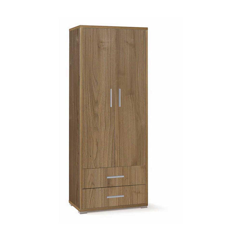 Mobile arredamento moderno a 2 ante e 2 cassetti con 4 ripiani finitura struttura Noce Stelvio / finitura frontale Noce Stelvio by Sarmog by CeramicStore | Lo specialista del tuo bagno