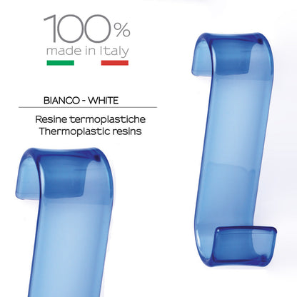 Appendiabiti per termoarredo modello Merlino - Blu trasparente by CeramicStore | Lo specialista del tuo bagno
