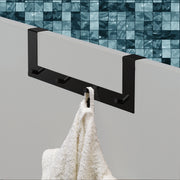 Appendiabiti Morgana multiplo sopraporta da 40 mm - Nero Matt by CeramicStore | Lo specialista del tuo bagno